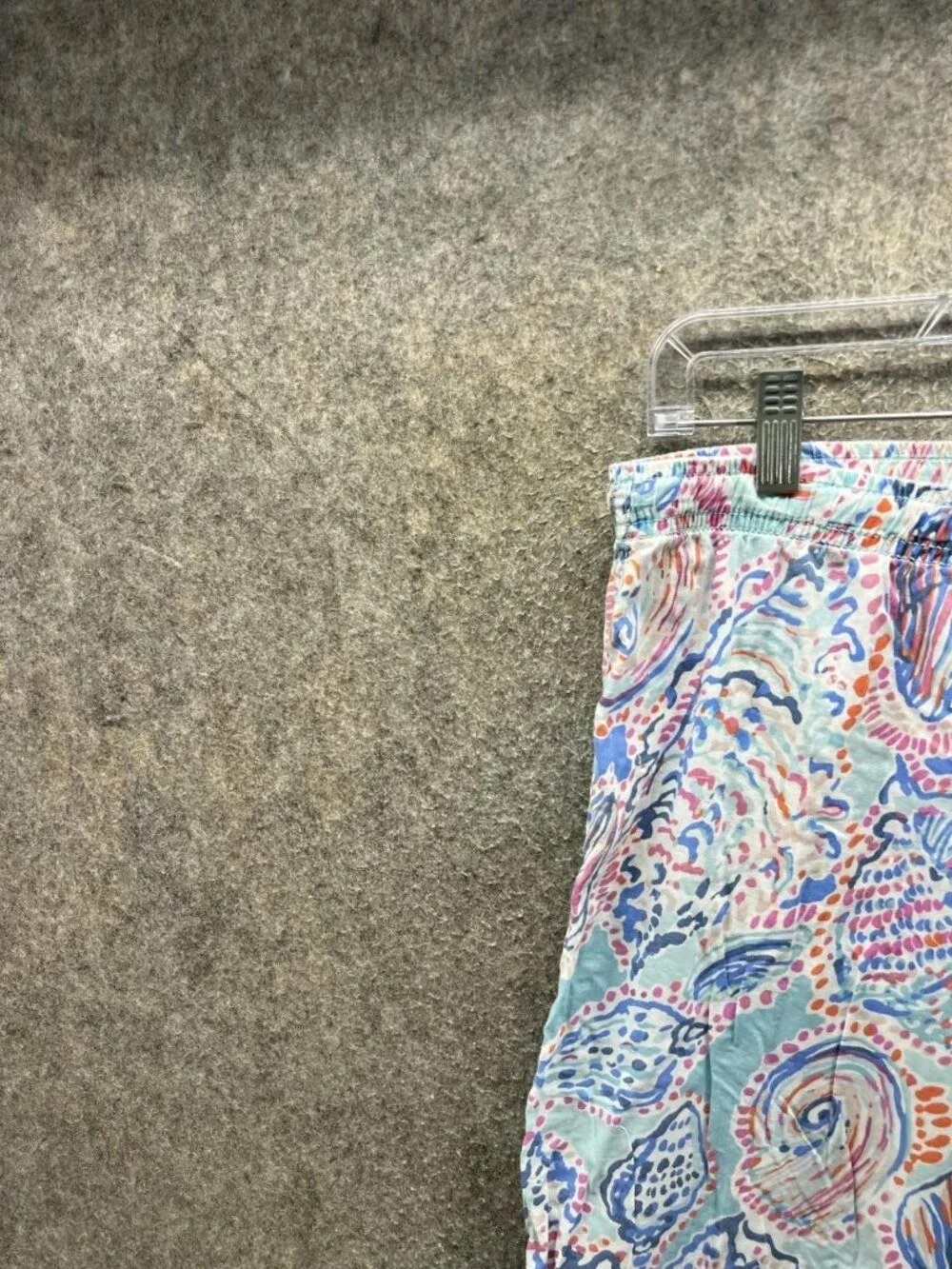Lilly Pulitzer Pants Women Large Multicolor Paisley Twill Capri Crop Lightweight